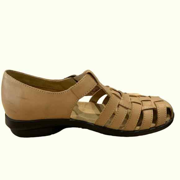 Array Aruba gladiator shoes. Leather uppers beige Closed toe size 7 - Picture 5 of 8